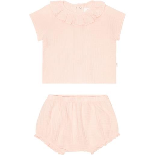 Il Gufo baby - set di abito e culottes in cotone