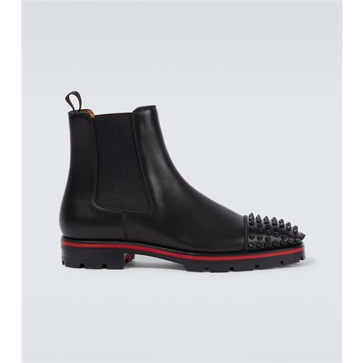 Christian Louboutin stivaletti chelsea melon spikes in pelle