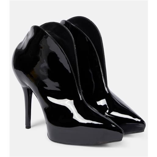 Alaia alaïa stivaletti slick in vernice