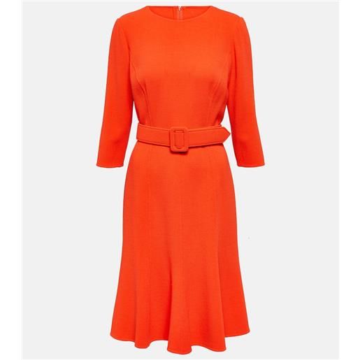 Oscar de la Renta abito midi in misto lana