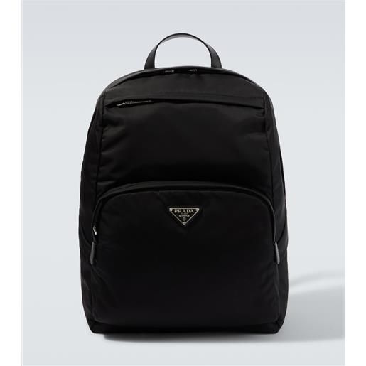 Prada zaino in re-nylon con logo
