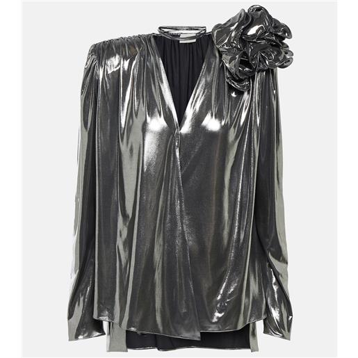 Magda Butrym blusa metallizzata