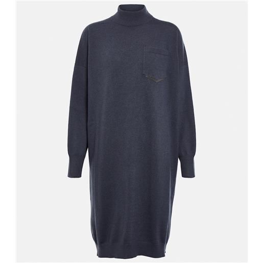 Brunello Cucinelli abito in maglia di cashmere