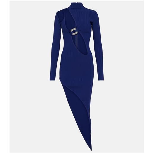 David Koma miniabito in maglia a coste con cut-out