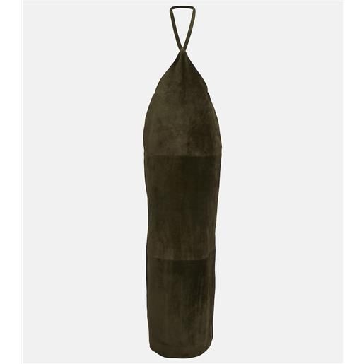 Alaia alaã¯a gonna lunga in suede