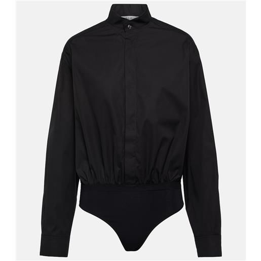 Alaia alaã¯a body in popeline di cotone