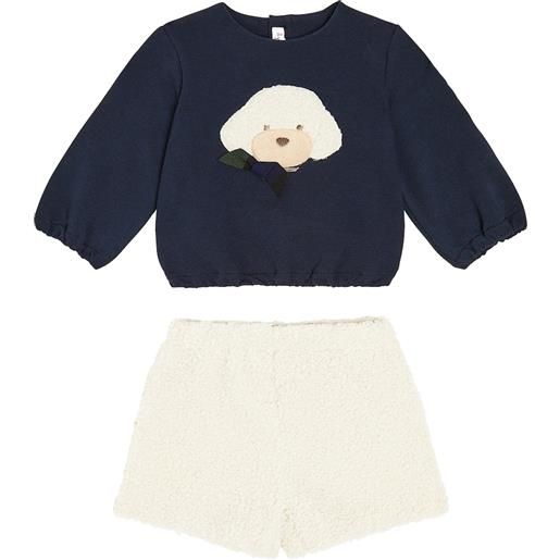 Il Gufo baby - felpa e shorts in misto cotone