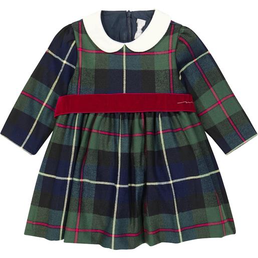 Il Gufo baby - abito in tartan con velluto