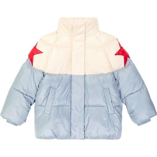 Monnalisa cappotto imbottito color-block