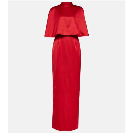 Carolina Herrera abito lungo in raso