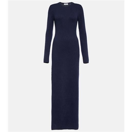 Gabriela Hearst abito lungo brogan in cashmere e seta