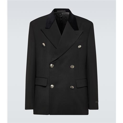 Prada blazer doppiopetto in lana vergine