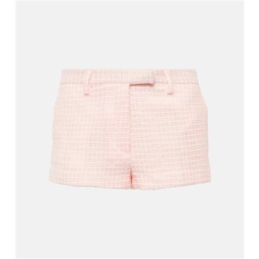 Alessandra Rich shorts in tweed con paillettes