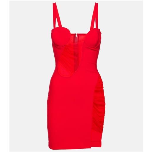 Nensi Dojaka miniabito in jersey con cut-out