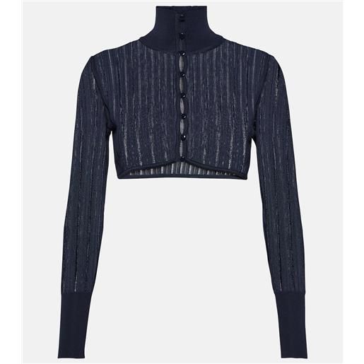 Alaia alaïa cardigan crinoline cropped