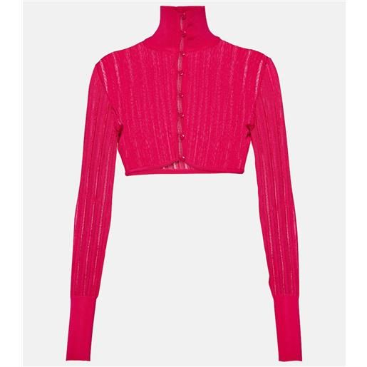 Alaia alaã¯a cardigan cropped crinoline