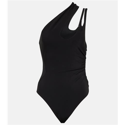 Mugler body asimmetrico in jersey