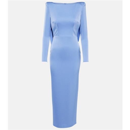 Alex Perry abito midi in crêpe satin