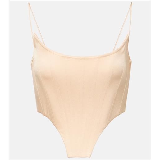 Alex Perry bustier in raso