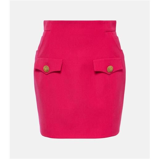 Balmain minigonna in lana vergine
