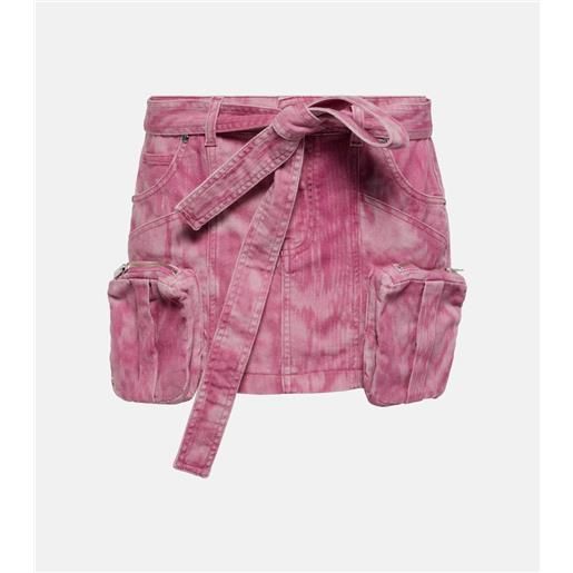 Blumarine minigonna cargo di jeans