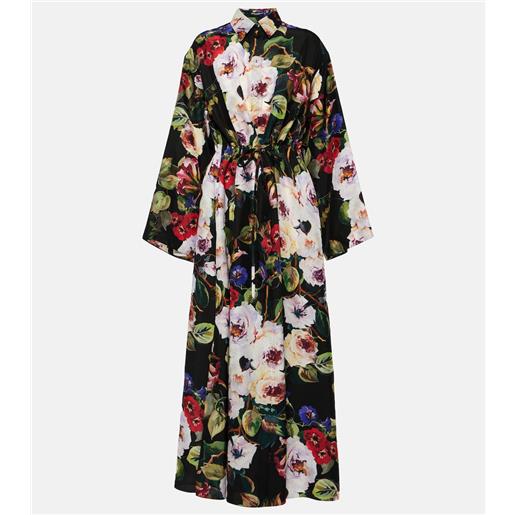 Dolce&Gabbana abito chemisier in satin di seta