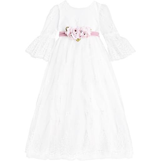 Monnalisa abito in tulle con pizzo