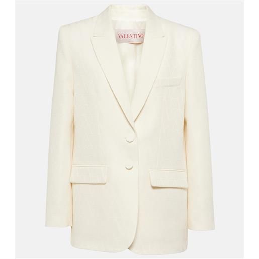 Valentino blazer toile iconographe in crêpe couture