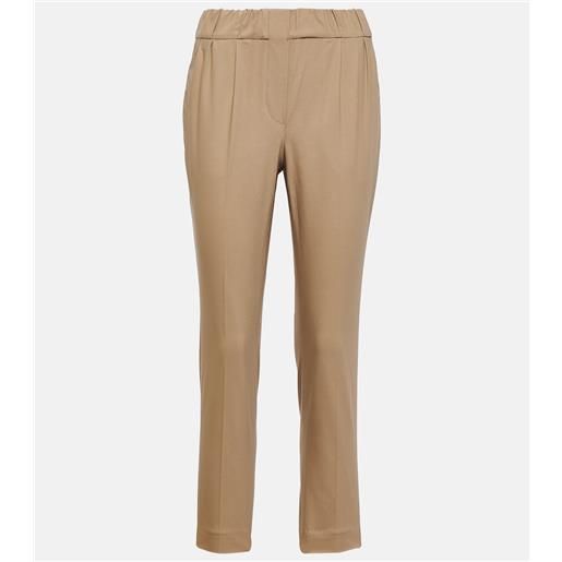 Brunello Cucinelli pantaloni in twill di misto cotone