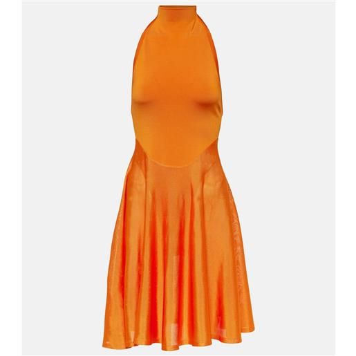 Alaia alaïa abito corto in jersey