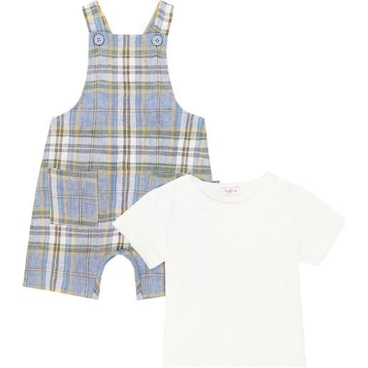 Il Gufo baby - t-shirt e tuta corta a quadri