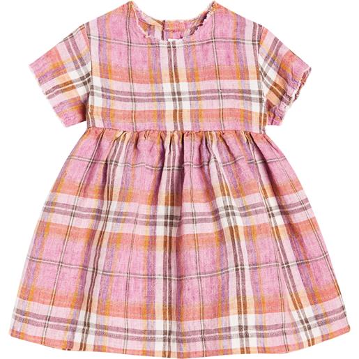 Il Gufo baby - abito in lino a quadri