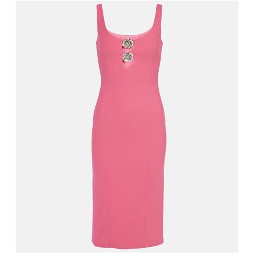 Blumarine abito midi in jersey con cut-out