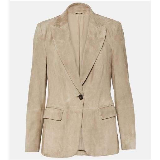 Brunello Cucinelli blazer in suede