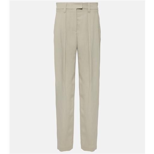 Brunello Cucinelli pantaloni a gamba larga in twill
