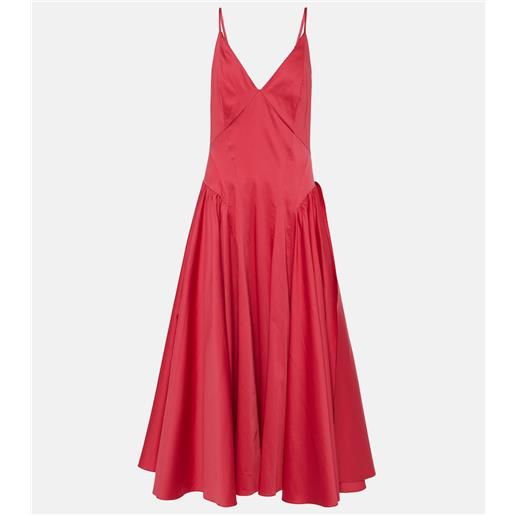 Tove abito midi solene in misto cotone