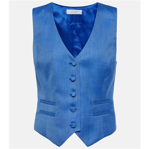 Gabriela Hearst gilet coleridge in lana, seta e lino