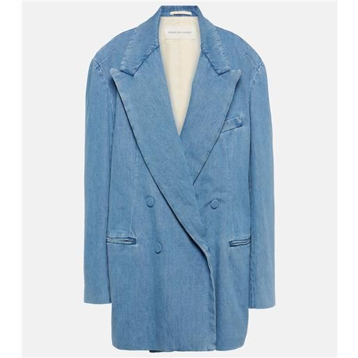 Dries Van Noten blazer oversize di jeans