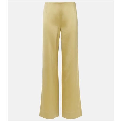 Toteme pantaloni a gamba larga in raso