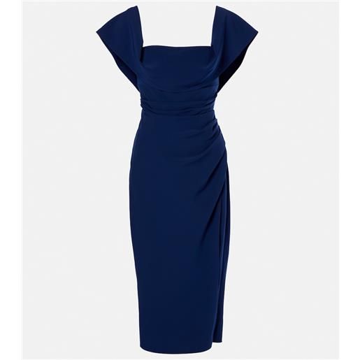 Carolina Herrera abito midi con ruches