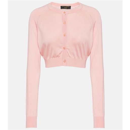 Dolce&Gabbana cardigan cropped capri in seta