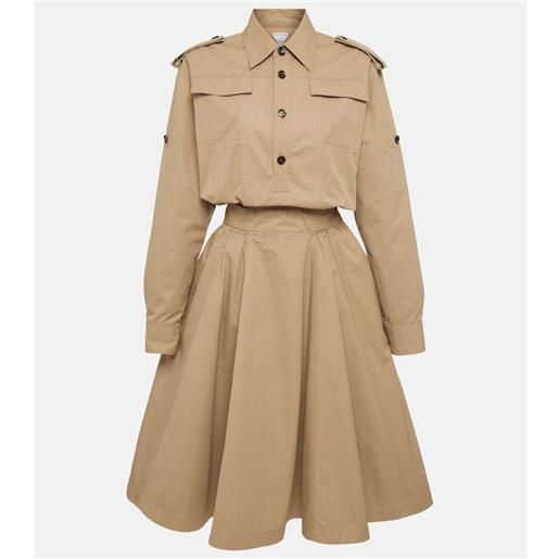 Bottega Veneta abito chemisier in twill di cotone