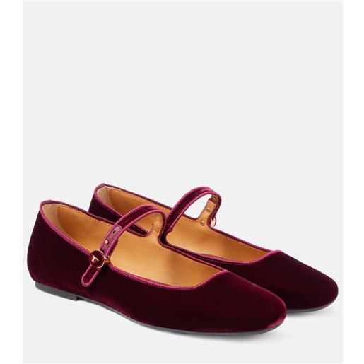 Tod's ballerine mary jane in velluto