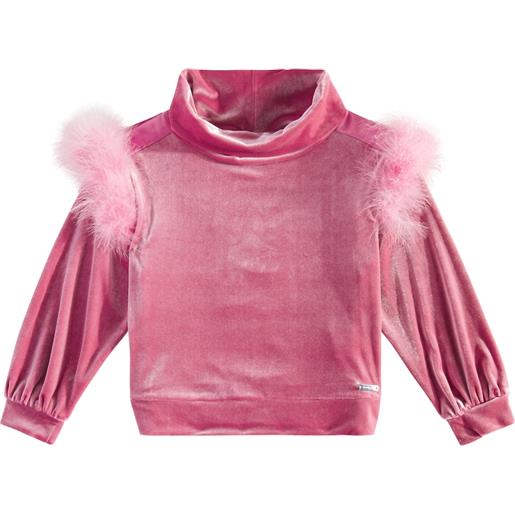 Monnalisa top in velluto