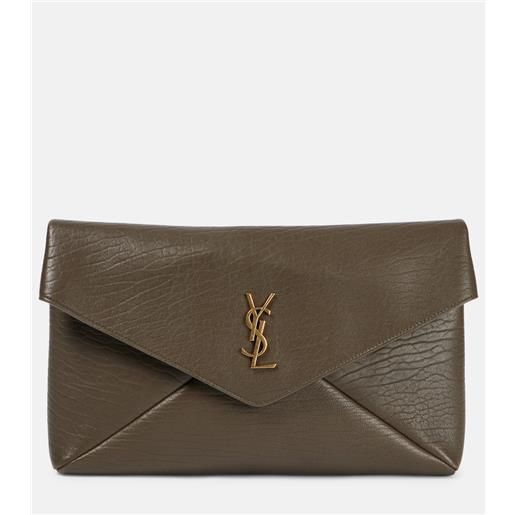 Saint Laurent clutch cassandre large in pelle