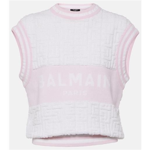 Balmain gilet in misto lana