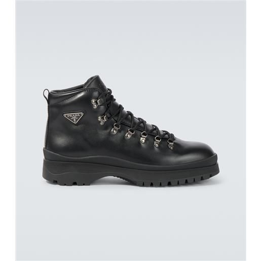 Prada stivaletti brixxen in pelle