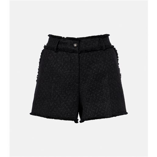Dolce&Gabbana shorts in tweed di misto lana