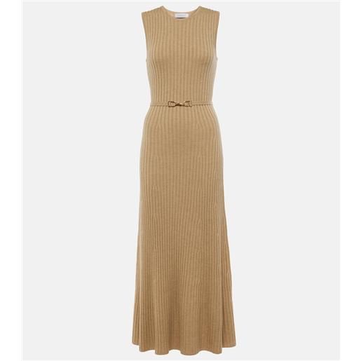 Gabriela Hearst abito midi in lana e cashmere