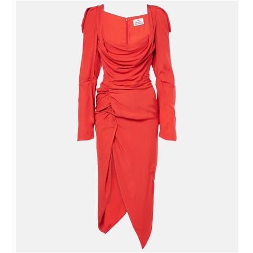 Vivienne Westwood abito midi asimmetrico con ruches